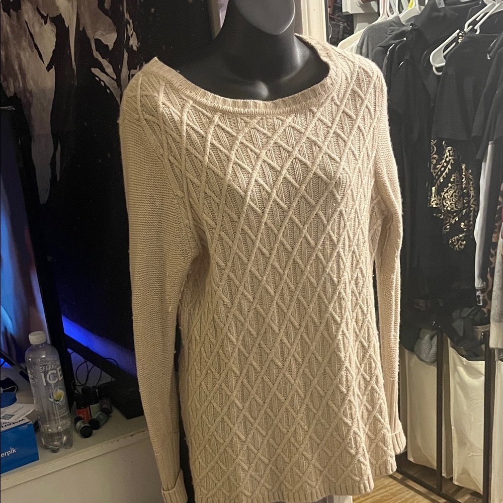 J. Crew Women's Textured Knit Sweater - Cream